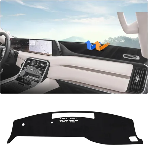 Miniatura 8 de Autorder - Tapete para salpicadero para 2007-2013 Chevy Chevrolet Silverado/GMC Sierra con dos guanteras, accesorios, cubierta de salpicadero