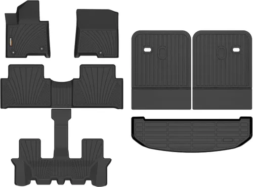 Miniatura 73 de Alfombrillas y forro de carga para Jeep Grand Cherokee L 2021-2025 (solo para 6 plazas sin consola central), alfombrillas de automóvil TPE para todo