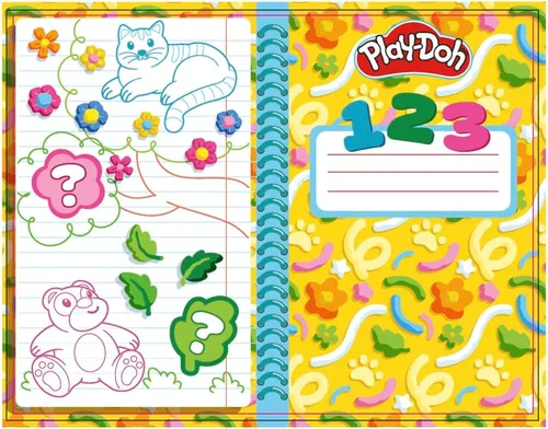 Miniatura 10 de Play Doh - Juego de aprendizaje creativo que incluye mantel, calcomanías, 5 cortadores de animales, 10 sellos, 3 herramientas y 5 latas de masa