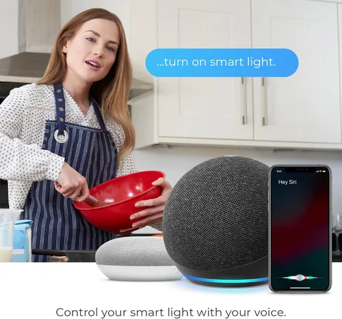 Miniatura 8 de Globe Electric 50273 Wi-Fi Smart Flexigon Multicolor Cambio RGB LED Plug-in Tira de luz de neón para interiores y exteriores, no requiere