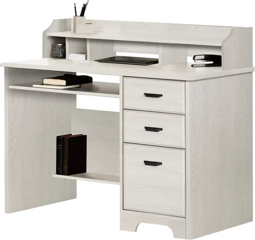 Miniatura 10 de South Shore Versa - Escritorio para computadora con gabinete, arce gris