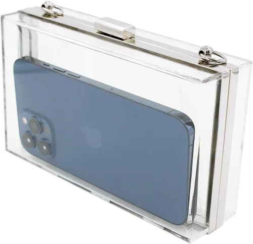 Miniatura 4 de Bolsa de mano de acrílico transparente de alta calidad, bolsa de mano de noche