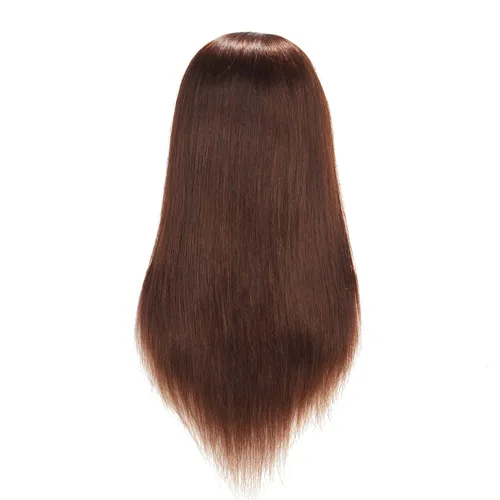 Miniatura 7 de Hairingrid Cabeza de Maniquí 20"-22" 100% Cabello Humano Peluquería Cosmetología Maniquí Cabeza de Entrenamiento de Cabello y Soporte de Abrazadera