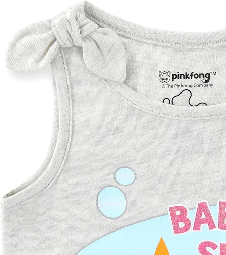 Miniatura 5 de Nickelodeon Baby Shark - Conjunto de camiseta, camiseta sin mangas y pantalones cortos para bebés y niños pequeños, rosa, azul o multicolor