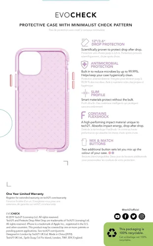 Miniatura 10 de tech21 Evo Check - Funda para Apple iPhone Orquídea