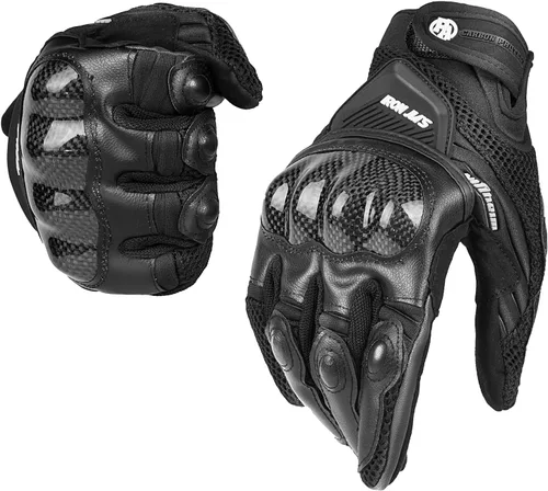 Miniatura 11 de BORLENI Guantes de montar en motocicleta, pantalla táctil, guantes de dedo completo, motocross, carreras, bicicleta, deportes al aire libre