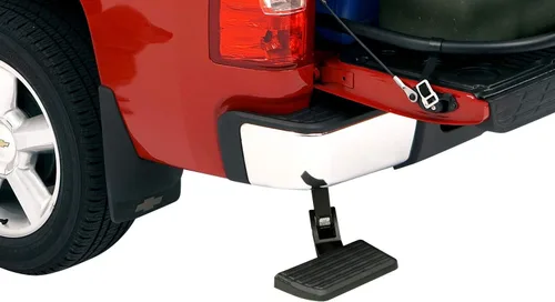 Miniatura 4 de AMP Research 75306-01A BedStep - Acceso al parachoques trasero negro no compatible con doble escape