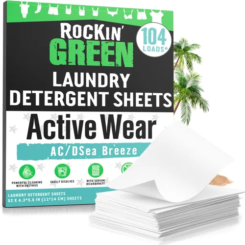 Miniatura 9 de Detergente para ropa Rockin' Green, Detergente en polvo para ropa a base de plantas, Detergente para ropa totalmente natural, Combate el olor vegano