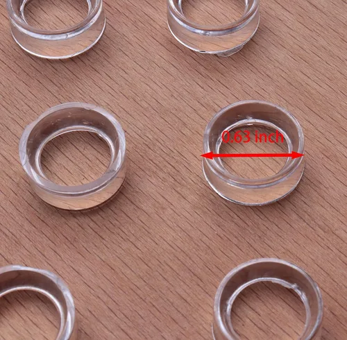 Miniatura 3 de sowaka 9 soportes de exhibición acrílicos transparentes pequeños redondos para anillos de béisbol, soportes de caballete para pelotas de tenis
