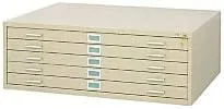 Safco Products 4998TSR - Lima plana para documentos de 48 pulgadas de ancho x 36 pulgadas de profundidad 5 cajones opciones adicionales se venden