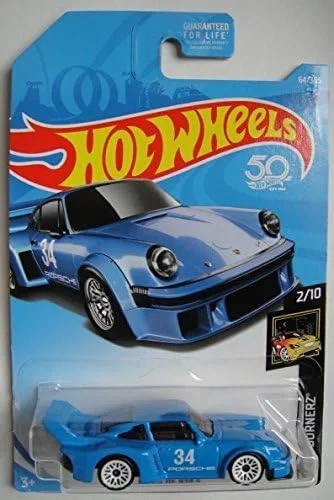 Mattel Hot Wheels 2018 Nightburnerz Porsche 934.5, azul, escala 1:64, coche, coche de juguete, adultos, unisex, niños, entusiastas de los coches de