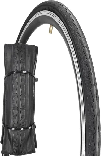 Miniatura 10 de Paquete de 1 o 2 neumáticos para bicicleta de carretera 700X23C/25C/28C/35C con o sin 2 tubos internos, válvula Presta y 2 palancas para neumáticos