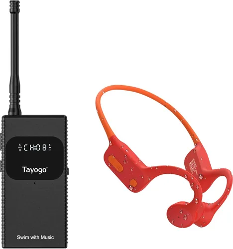 Miniatura 13 de Tayogo Combo de música de natación T6+W18 – Reproductor MP3 de natación impermeable + transmisor Bluetooth No es necesario descargar música