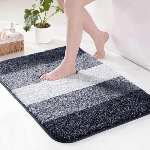 Miniatura 43 de Exclusivo Mezcla Tapetes de baño de 17 x 24 pulgadas, extra suaves, antideslizantes, absorbentes, de microfibra, lavables a máquina, de secado