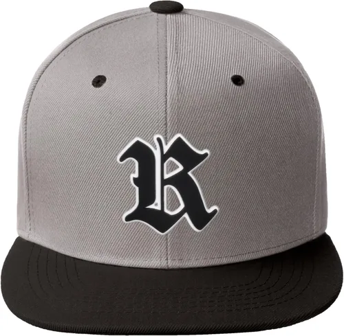 Miniatura 1057 de Daxton Gorra clásica con visera de billete plano con letras del alfabeto inglés antiguo de la A a la Z