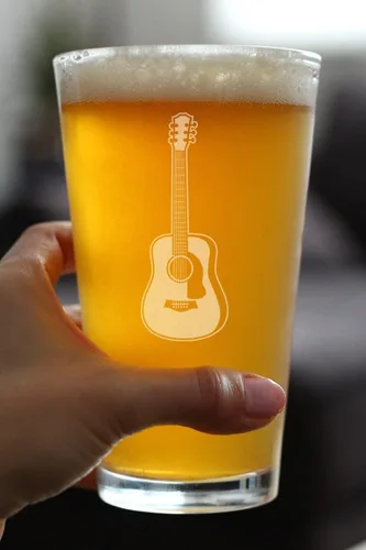 Miniatura 3 de Vaso de guitarra para cerveza, regalos divertidos para músicos y accesorios musicales para mujeres y hombres, vasos de 16 onzas