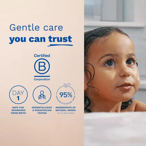 Miniatura 6 de Mustela Baby Gel limpiador 2 en 1, limpiador de cuerpo y cabello para bebé, con aguacate natural, fórmula biodegradable y sin desgarros, 6.76 onzas