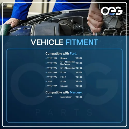 Miniatura 4 de OEG Parts Nuevo Distribuidor Compatible con Ford Bronco E-150 F-150 F-250 5.0 302 V8 1992-1996, F2TE 12127-AA F2TE 12127-BA F2TZ 12127A F2TZ12127BA