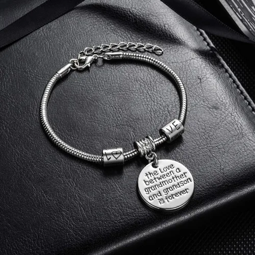 Miniatura 2 de Brazalete con colgante "Love between a Grandmother and Grandson is Forever