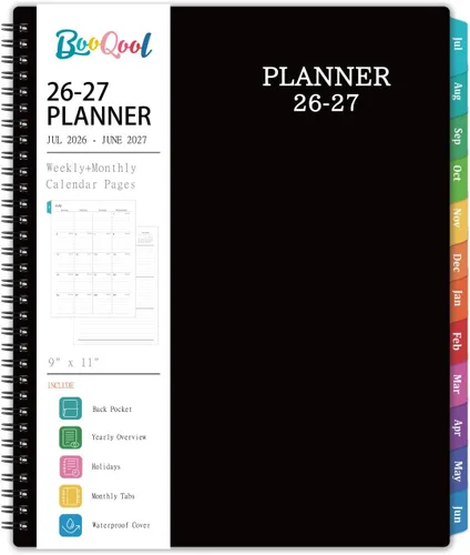 Miniatura 10 de Libro de citas/planificador 2026 – Planificador 2026 grande 9 x 11 pulgadas, enero 2026 - diciembre 2026, planificador diario por hora con intervalo