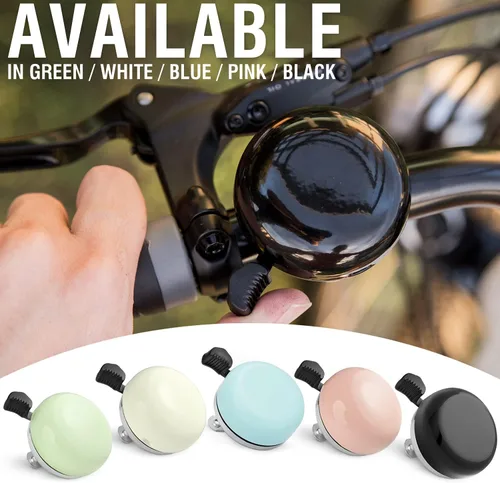 Miniatura 6 de MARQUE Campana de bicicleta Beach Cruiser – Diseño clásico de campana de bicicleta para adultos y niños con sonido de anillo tradicional