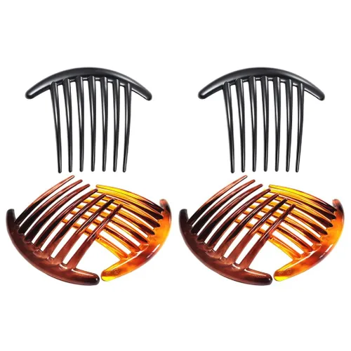 Miniatura 6 de Peine francés de 7 dientes, 3 pinzas de plástico para el cabello, peines laterales para el cabello, accesorio para el cabello para mujeres y niñas
