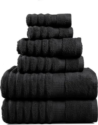 Miniatura 22 de LANE LINEN - Juego de toallas de baño, 18 piezas, 100% algodón, tamaño grande, 4 toallas de baño, 6 toallas de mano, 8 toallas pequeñas, para spa