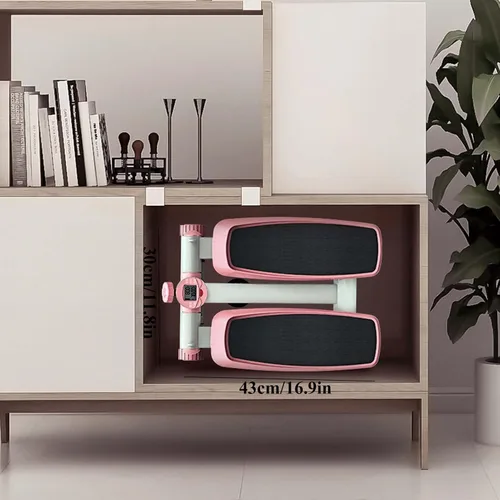 Miniatura 8 de YSUEFIJO Máquina paso a paso para el hogar, mini máquina de ejercicios paso a paso, equipo de fitness antideslizante, escalón plegable de altura
