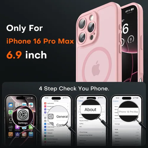 Miniatura 744 de TOCOL Funda para iPhone 11, compatible con Magsafe, protección completa de cámara, imanes integrados, protección contra caídas, funda translúcida