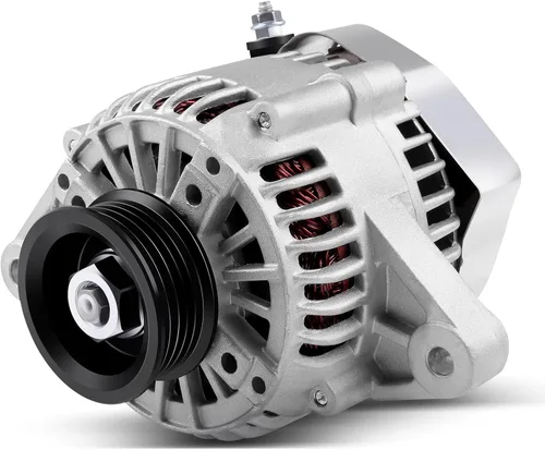 Miniatura 42 de Alternador apto para Chevy para Buick, reemplazo de alternador de alto rendimiento para 1 un cable autoexcitante, para alternador GM Chrome ADR0335