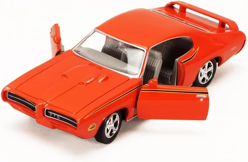 Miniatura 2 de Motormax 73133 1969 Pontiac GTO Naranja 1:24 Escala Diecast Modelo Coche