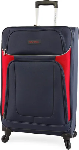 Miniatura 7 de NAUTICA Oceanview - Juego de maletas Softside de 5 piezas, azul marinorojo, marino, Oceanview - Juego de equipaje de 5 piezas