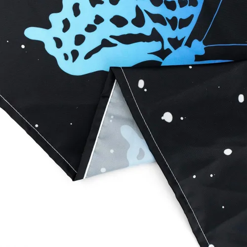 Miniatura 8 de HVEST Tapiz de mariposa para decoración de habitación, mariposas azules de fantasía en cielo estrellado, tapiz para colgar en la pared, tapiz negro