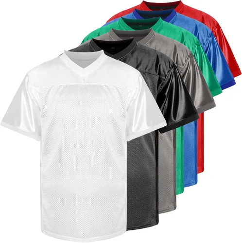Phoneutrix Camiseta de fútbol en blanco, camiseta deportiva Hip Hop Jersey para fiesta