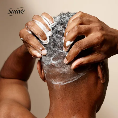 Miniatura 5 de Suave Men Champú 3 en 1 de limpieza profunda, acondicionador y gel de baño con polvo de carbón, desintoxica y limpia el cabello y la piel, elimina