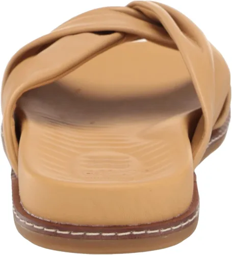 Miniatura 3 de Sperry Sandalia plana con correa cruzada dorada para mujer, Oro