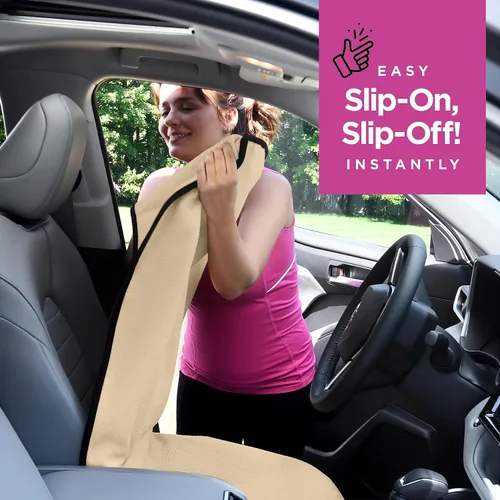 Miniatura 4 de lebogner Funda impermeable para asiento de automóvil que suda para después del gimnasio, correr, nadar, playa y senderismo, ajuste universal
