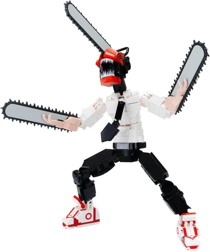 Miniatura 2 de BLDR Chainsaw Man Figura de Acción Construible Conjunto de Construcción 0040-10 Pulgadas Figura Articulada Construible con 311 Piezas
