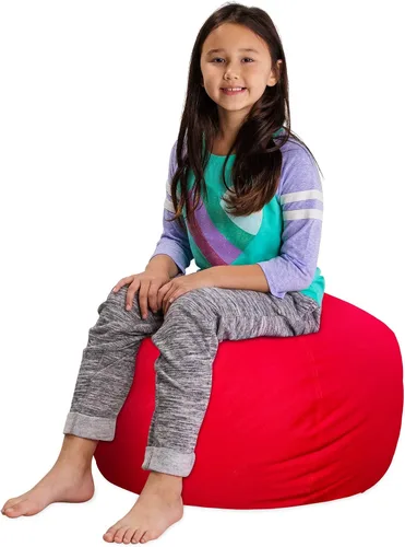 Miniatura 16 de Posh Stuffable Kids Funda de Silla Puf Rellenable para Almacenamiento de Animales de Peluche - Organizador de Juguetes Infantiles, Mediano 27