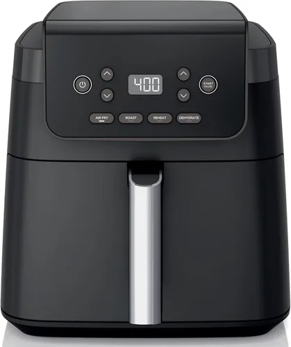 Freidora de aire Pro XL, tamaño familiar de 6.5 cuartos de galón para comidas rápidas, funciones 4 en 1: freír al aire, asar, hornear, recalentar,