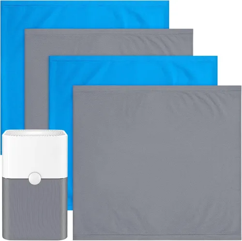 Miniatura 8 de Paquete de 4 prefiltros lavables de repuesto para purificador de aire Blueair Blue Pure 211+, elimina polen, polvo, caspa de mascotas, color incluye