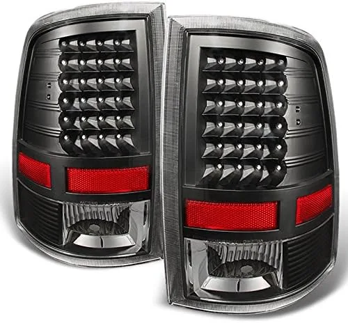 AKKON - Para Dodge Ram 1500 negro 2009-2018 Ram 2500 3500 2010-2018 Ram 2500 3500 Pickup Truck LED luces traseras reemplazo de la lámpara de freno