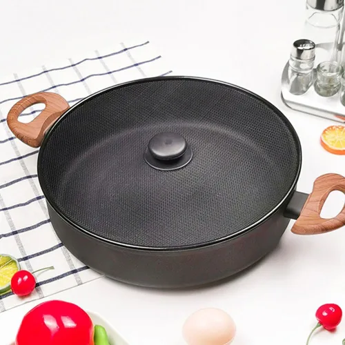 Miniatura 6 de Luxshiny Pantalla de salpicaduras de acero inoxidable para sartén de malla de 11.4 in, cubierta de tapa de olla de cocina, protector contra