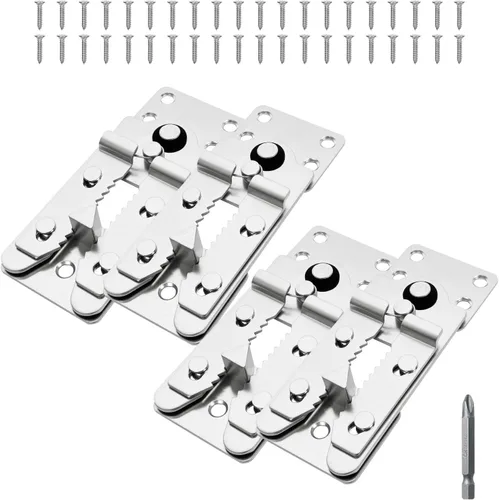 Miniatura 14 de Paquete de 2 tornillos conectores seccionales de sofá, conectores de sofá resistentes para seccionales, abrazaderas de sofá para hacer estancias