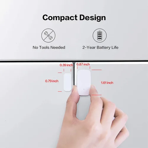Miniatura 4 de Aqara - Sensor Zigbee de puerta y ventana, sensor de contacto inalámbrico, automatización del hogar, requiere Aqara Hub (no de terceros), conexión