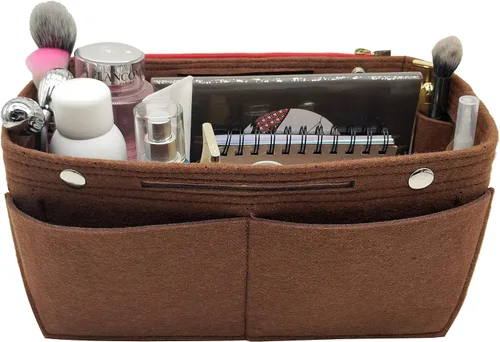 Miniatura 55 de LEXSION Organizador de fieltro para bolso – Bolsa de bolsillo múltiple en bolsa organizadora