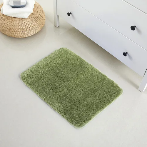Miniatura 2 de YHF - Alfombras de baño de 17 x 24 pulgadas, extra gruesas y suaves, de microfibra peluda, lavables a máquina, alfombras de baño absorbentes, tapete