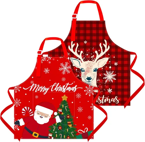 Sylfairy Delantales para niños y niñas, delantal de unicornio arcoíris, delantal de cocina para niños de 3 a 12 años (rojo, pequeño, 3-5 años)