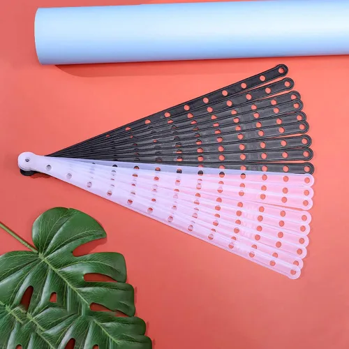 Miniatura 2 de Tiras de plástico para colgar, 40 unidades, color blanco