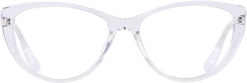ANDWOOD Gafas de bloqueo de luz azul para mujer, bloqueo de luz azul, para computadora, ojo de gato, transparente, montura AR003 Cateye Crystal |